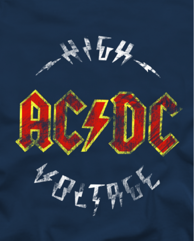 marškinėliai AC/DC high voltage
